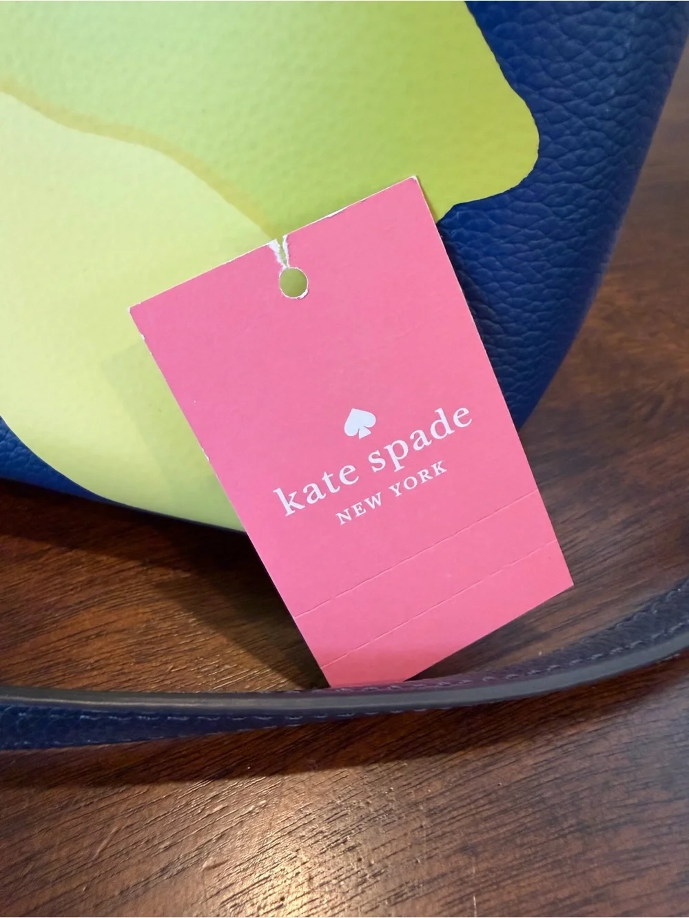 Blue Lemon Kate Spade Leather Purse